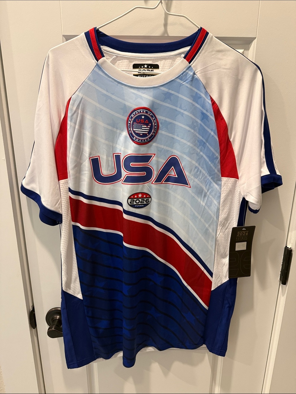 USA Graphic Short Sleeve Jersey - Blue/White/Red